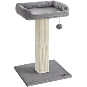 Feandrea Griffoir pour chat avec pompon, Gris pas cher
