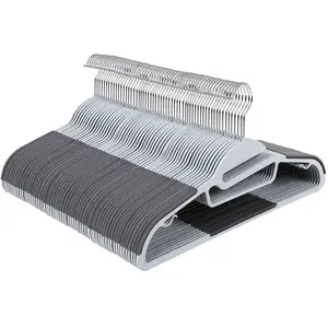 SONGMICS Cintres en plastique antidérapant, Gris / 50 pas cher