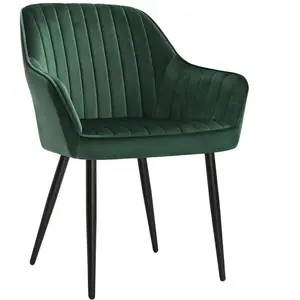 SONGMICS Chaise de salle à manger confort, Vert / 1 pas cher