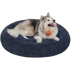 Feandrea Panier pour chien tout doux, Gris Foncé / L 140 x l 140 x H 20 cm pas cher