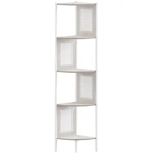 VASAGLE Étagère d’angle à 5 niveaux, Beige Avoine pas cher