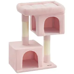 Feandrea Arbre à chat tout doux, Rose Bonbon / XL ( 68 x 48 x 101 cm) pas cher