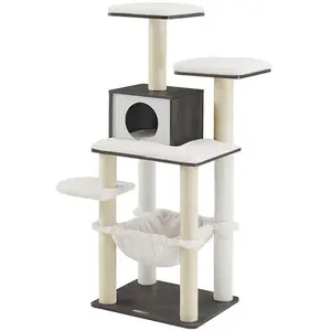 Feandrea Arbre à chat confortable, Gris Brumeux pas cher