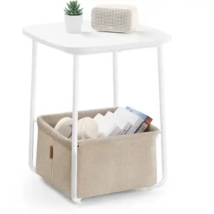 VASAGLE Table d’appoint avec panier en tissuVendu parsongmics