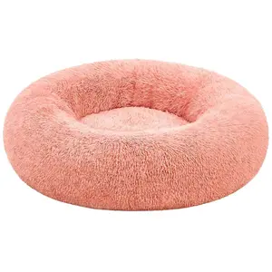 Feandrea Panier pour chien en tissu peluche, Rose / L 80 x l 80 x H 20 cm pas cher
