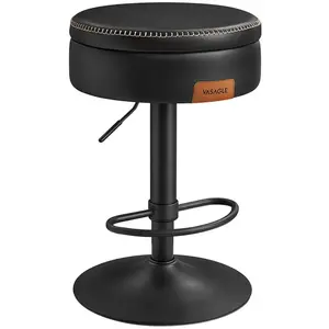 VASAGLE Collection EKHO - tabouret de bar, Noir D'encre pas cher
