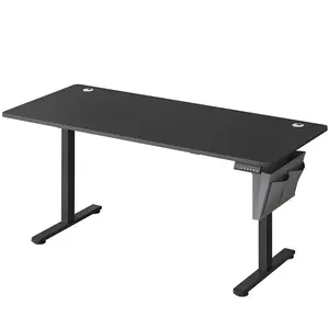 SONGMICS Bureau électrique assis-debout réglable en 4 hauteurs mémorisables, Noir D'encre / 70P x 160L x (72-120)H cm pas cher