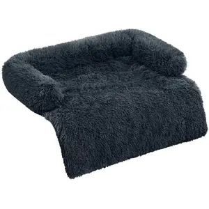 Comparateur de prix : Feandrea FluffyHug Panier pour Chien, 110 x 95 x 18 cm / Gris Foncé