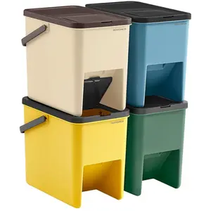 SONGMICS Poubelles de tri pour la cuisine lot de 4 (20L)Vendu parsongmics