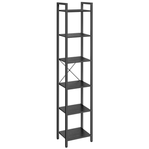 VASAGLE Étagère de rangement 6 niveaux 30 x 40 x 187,5 cm noir boisé et noirVendu parconforama