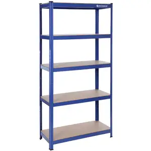 SONGMICS Étagère 150 x 75 x 30 cm bleu pas cher