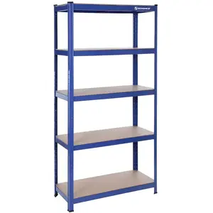 SONGMICS Étagère de rangement à 5 niveaux, Bleu