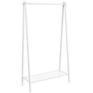 SONGMICS Portant vêtements noir mat, Blanc pas cher