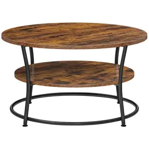 VASAGLE Table basse buffet bas 2 niveaux pas cher