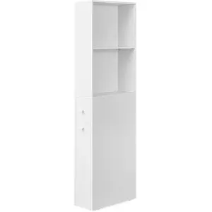 VASAGLE Meuble de salle de bain haut blanc classique pas cher