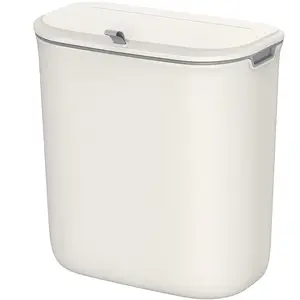 Comparateur de prix : SONGMICS Poubelle de cuisine suspendue 9L, Blanc