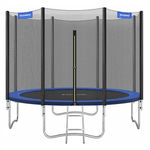 SONGMICS Trampoline extérieur avec échelle et filet de protection, Bleu / Ø 305 cmVendu parsongmics