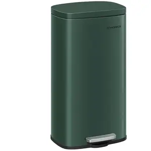 SONGMICS Poubelle cuisine 30l en acier pas cher