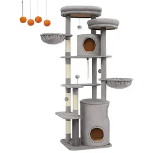 Feandrea Arbre à chat 196 cm tissu peluche pas cher