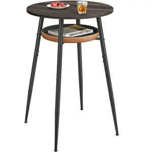 VASAGLE Table de Bar avec Rangement pas cher
