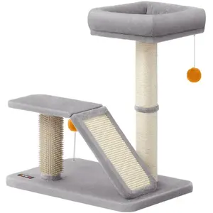 Feandrea Griffoir pour chat avec lit rampe de grattage pivotante pas cher