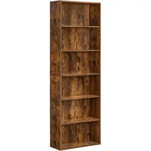 VASAGLE Étagère de Rangement 6 Niveaux 24 x 60 x 178.5 cm Marron Rustique pas cher