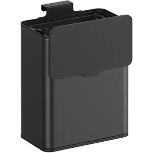 Comparateur de prix : SONGMICS Poubelle de cuisine murale 8L avec couvercle, Noir d'Encre