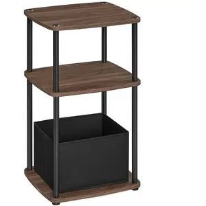 SONGMICS HOME Table d’appoint à 3 niveaux, Noyer NaturelVendu parsongmics