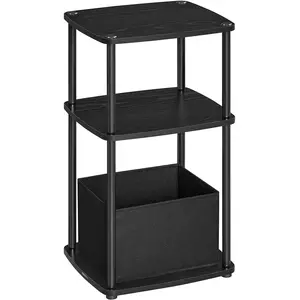 SONGMICS HOME Table d’appoint à 3 niveaux, Noir BoiséVendu parsongmics