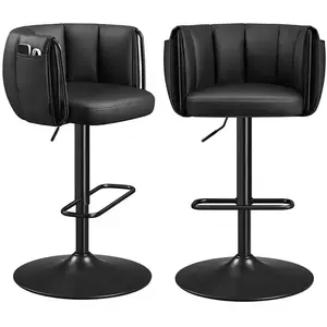 Tabourets de bar 2 places pivotants 360° - Hauteur réglable pas cher