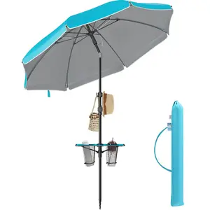 SONGMICS Parasol inclinaison de 30° des 2 côtés (UPF 50+)