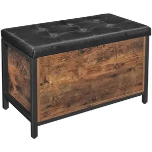 VASAGLE Banc de rangement industriel