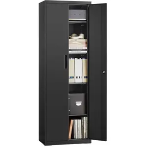 Comparateur de prix : SONGMICS Meuble de rangements avec 4 étagères, Noir Mat / 60L cm