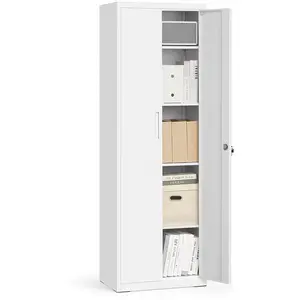 SONGMICS Meuble de rangements avec 4 étagères, Blanc Mat / 60L cm pas cher