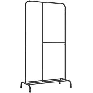 Comparateur de prix : Portant à Vêtements - SONGMICS - Charge 100 kg - Tringle Réglable - Étagère de Rangement - Noir HSR103B01