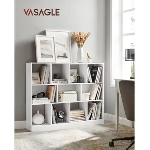 Vasagle - Bibliothèque, Étagère Rangement, Meuble pour Dossier, avec 8...