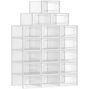 Comparateur de prix : Boîtes à Chaussures Pliable - SONGMICS - Lot de 18 - Pointure Jusqu à ...