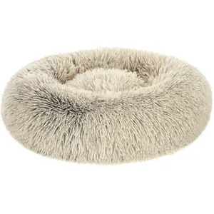 Comparateur de prix : Feandrea Panier pour chien en tissu peluche, Kaki / 50 cm