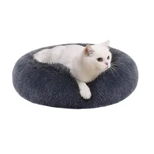Comparateur de prix : Feandrea Panier Pour Chien En Tissu Peluche, Gris Foncé / 50 Cm