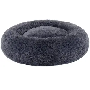 Comparateur de prix : Feandrea Panier Pour Chien En Tissu Peluche, Gris Foncé / 60 Cm