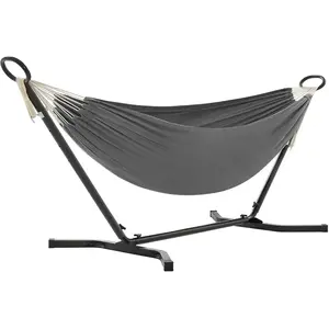 SONGMICS Hamac avec support hauteur réglable, GrisVendu parsongmics