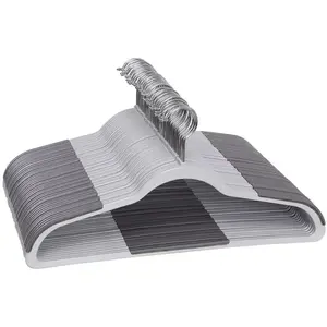 SONGMICS Cintre en plastique gain de place, Gris pas cher