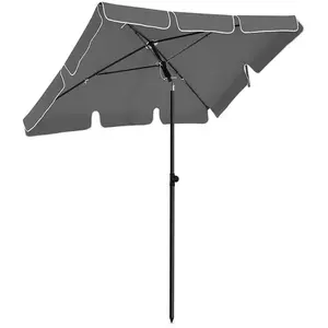 Comparateur de prix : SONGMICS Parasol avec sac de transport, Gris / 1,8 x 1,25 m