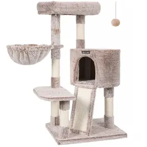 Feandrea Arbre à chat 150 cm gris clair pas cher