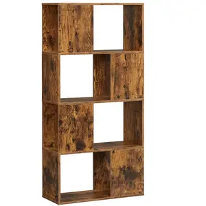 VASAGLE Bibliothèque 6 cubes rustique pas cher