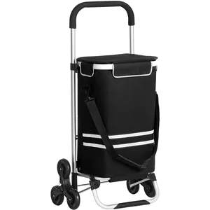 Songmics Caddie 6 roues avec sac isotherme sac amovible pas cher