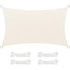 SONGMICS Voile d'ombrage, Beige pas cher