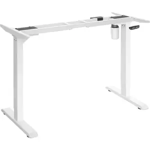 SONGMICS Support de bureau électrique, Blanc