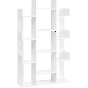 VASAGLE Bibliothèque 13 cases blanc pas cher