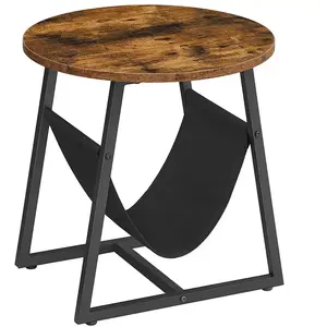 VASAGLE Table ronde industriel pas cher